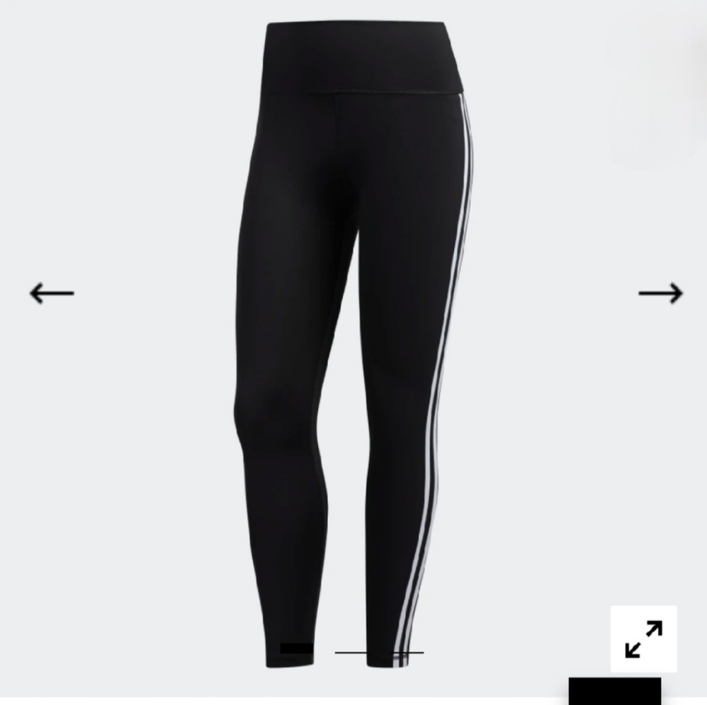 Women's Adidas Believe This 2.0 3-Stripes 7/8 Tights Size 2XL